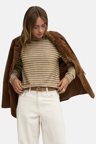 Pull col O beige - JDY