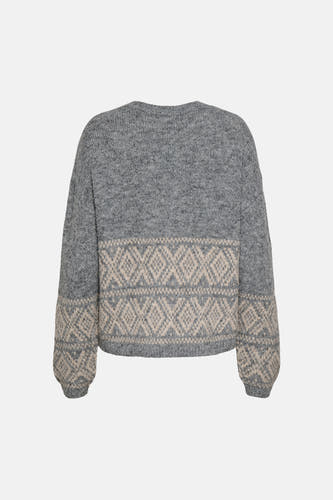 Trui met ronde hals grijs - JDY