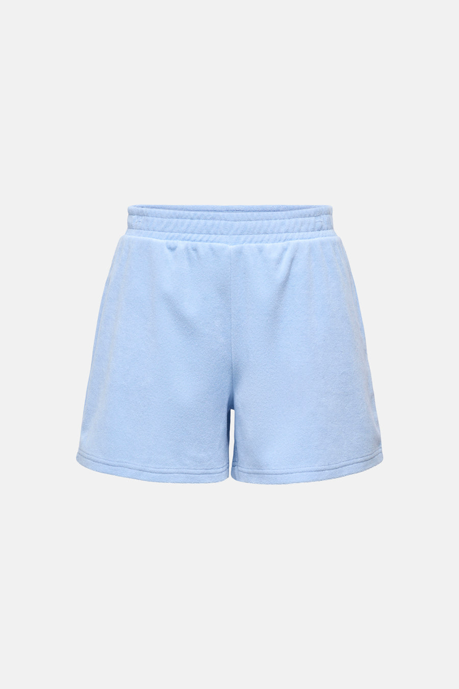Blauw short van JDY, met een elastische tailleband en een zachte badstof textuur.