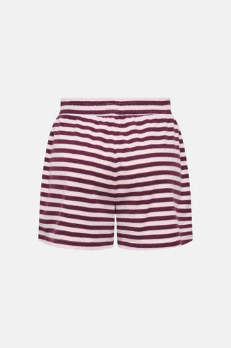 Multikleurige short van JDY met horizontale strepen en een elastische tailleband.
