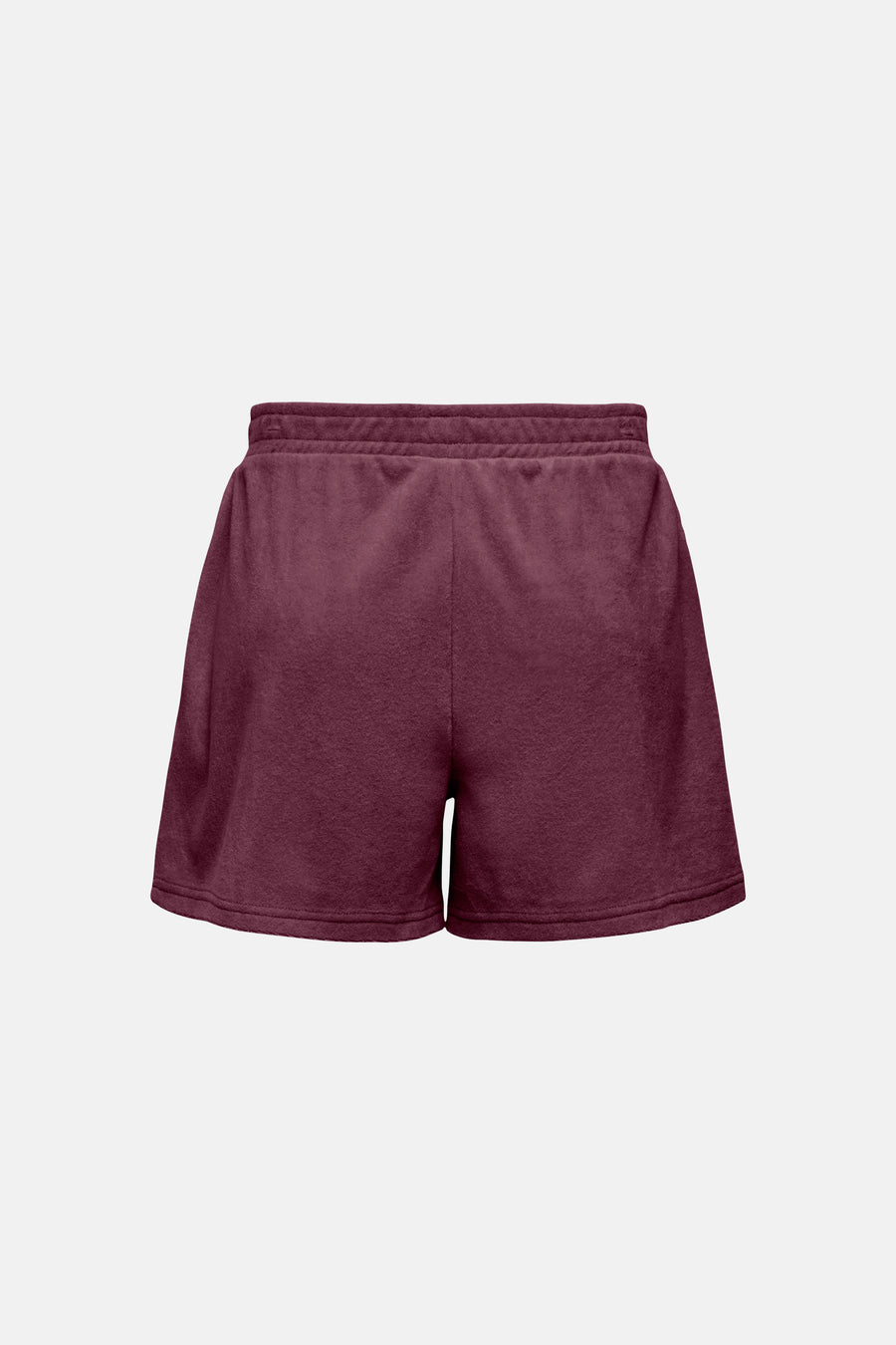 Bordeaux short van JDY, met een elastische tailleband en een zachte, veloursachtige textuur.
