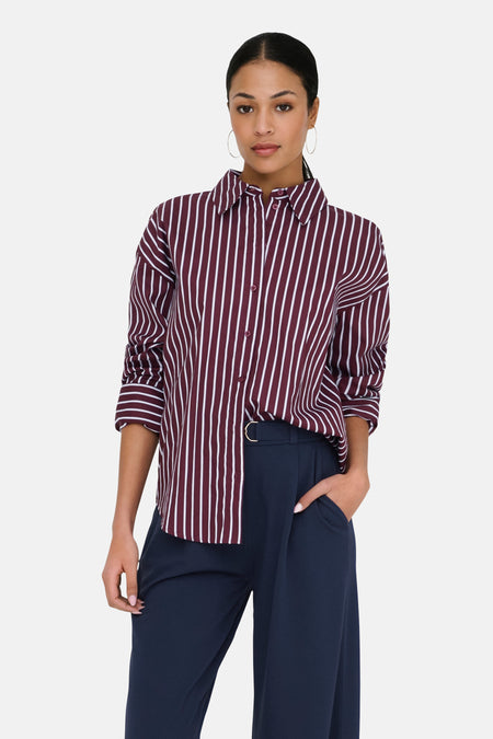 Chemise à manches longues - rouge