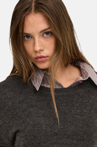 Pull col O brun - ONLY®