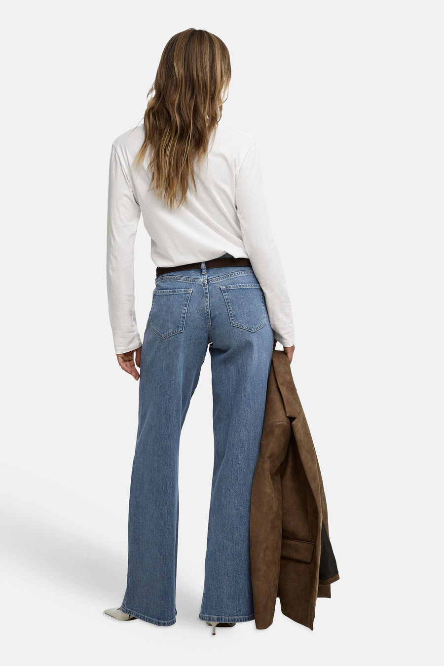 Jeans wide mid blue denim - JDY