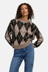 Trui met ronde hals beige - JDY