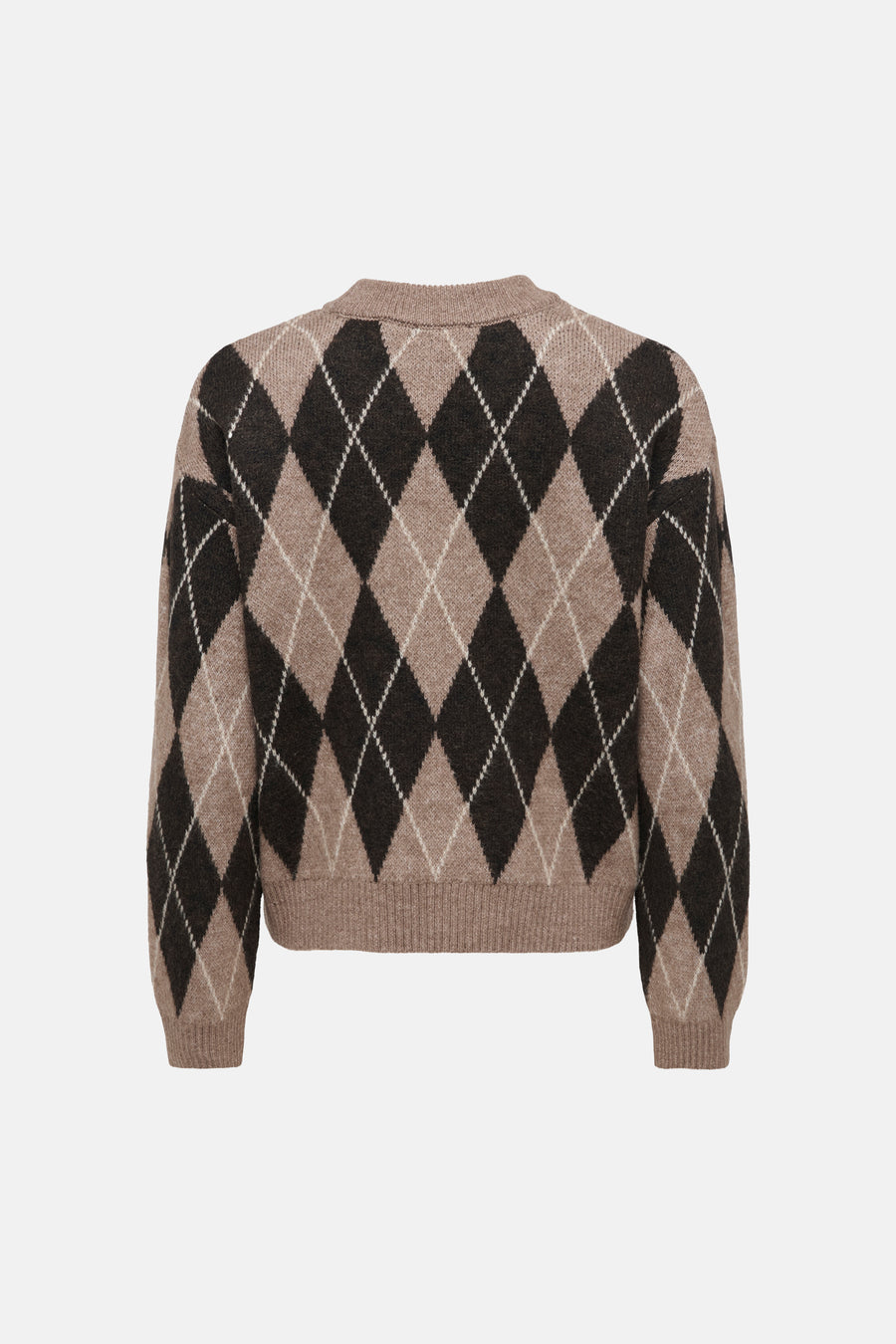 Trui met ronde hals beige - JDY