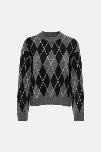 Trui met ronde hals grijs - JDY