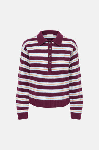 Pull col V multicolore - JDY