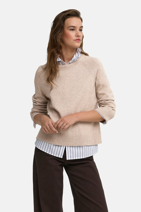 Pull O-hals - Mocha Meringue
