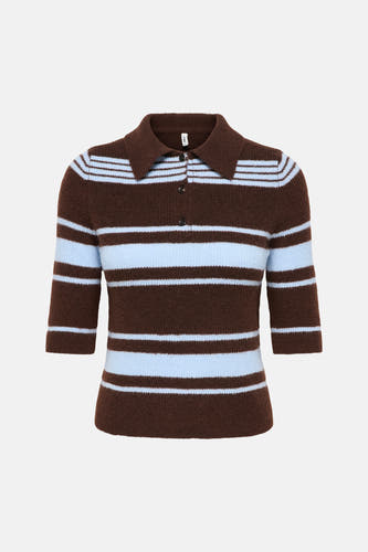 Trui met V-hals bruin - ONLY®
