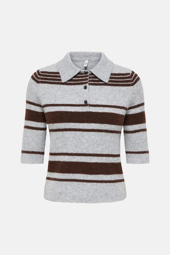 Trui met V-hals grijs - ONLY®