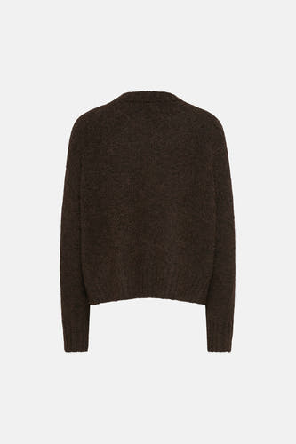 Pull col V brun - ONLY®