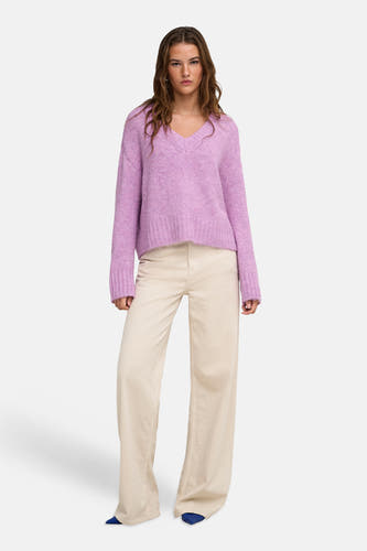 Trui met V-hals roze - ONLY®