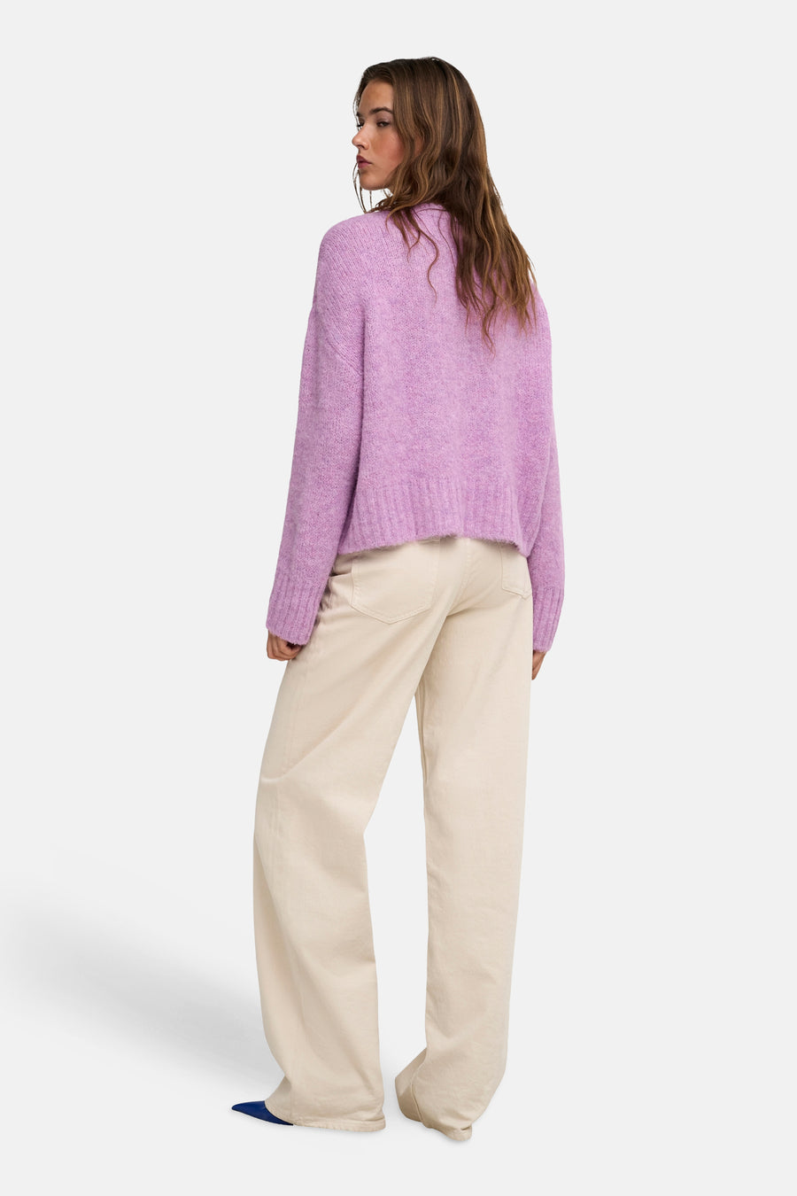 Trui met V-hals roze - ONLY®