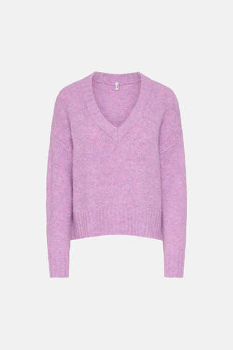 Trui met V-hals roze - ONLY®