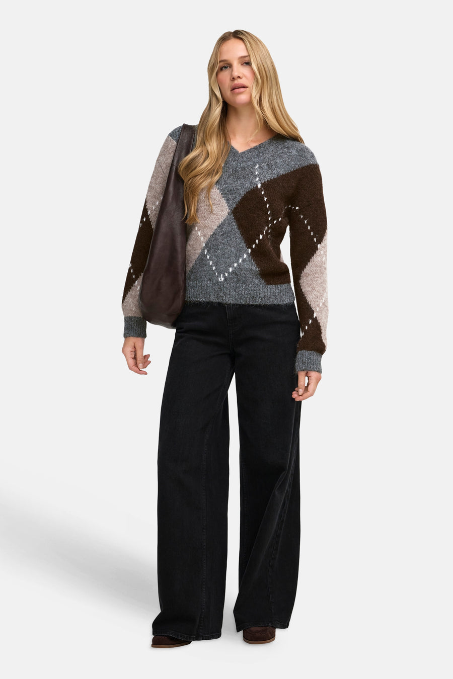 Pull col O gris - JDY