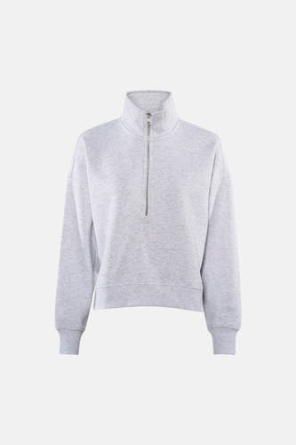 Sweater O hals - Light Grey Melange