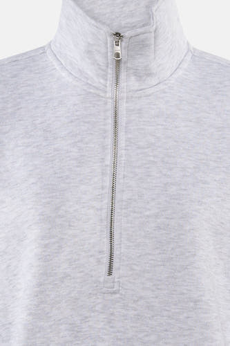 Sweater O hals - Light Grey Melange