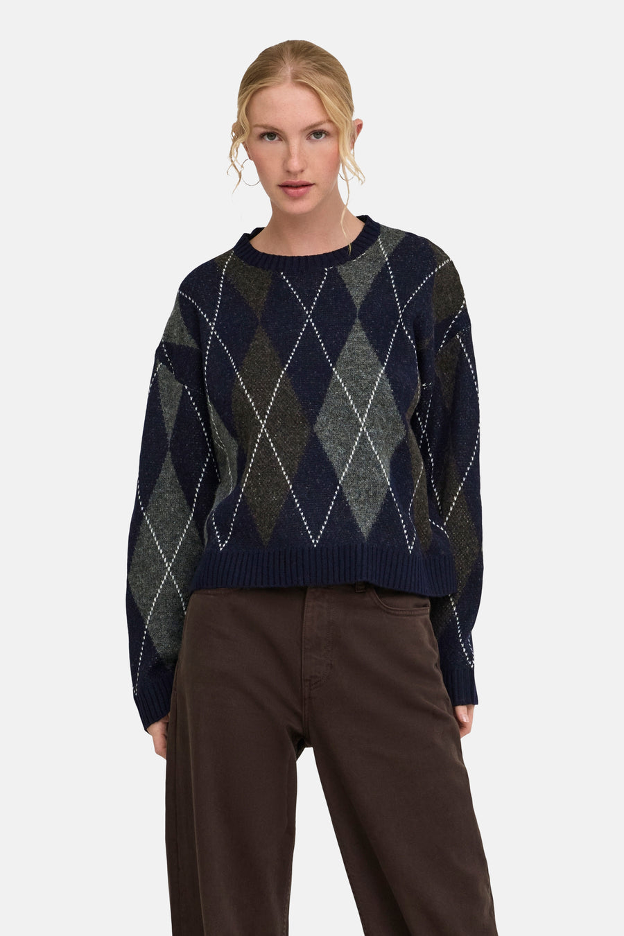 Pull col O bleu - ONLY®