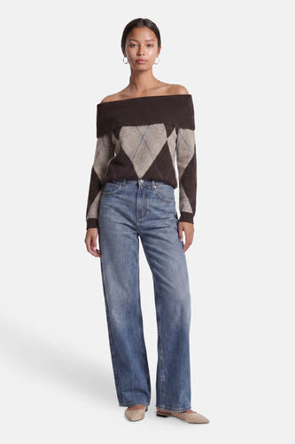 Trui (offshoulder) bruin - ONLY®