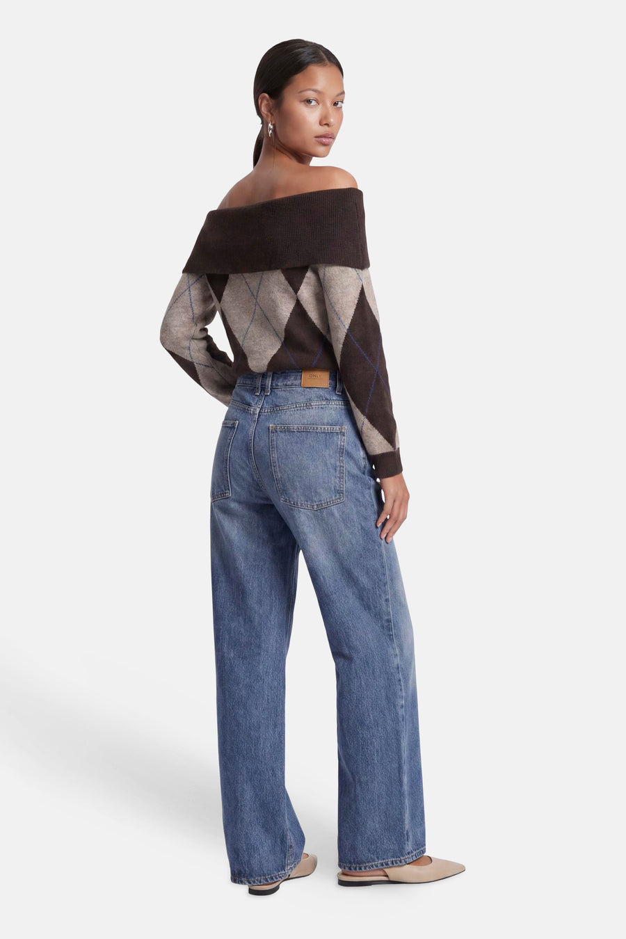 Trui (offshoulder) bruin - ONLY®