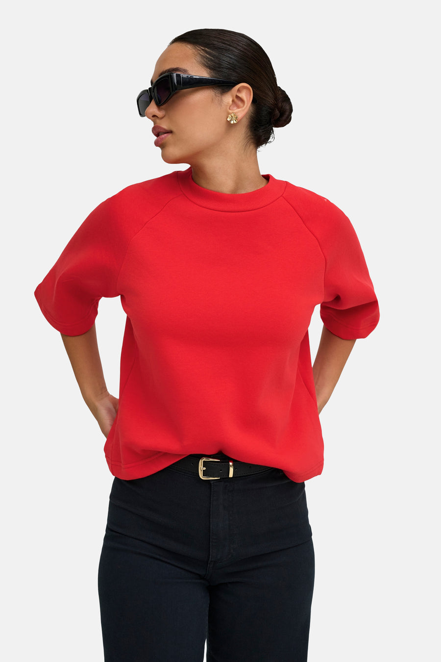 Sweat col O - Racing Red