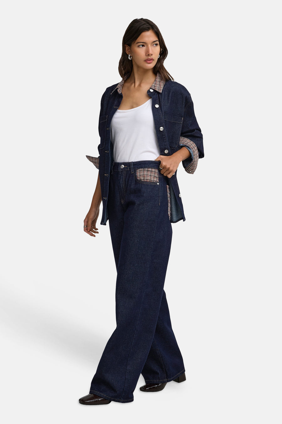 Jeans wide dark blue denim - ONLY®