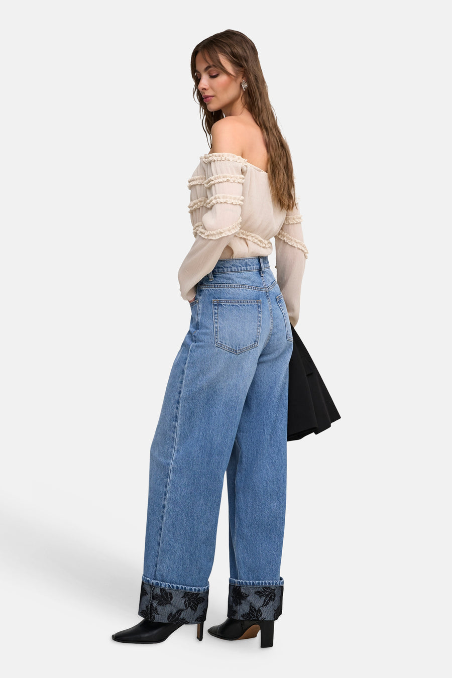 Jeans wide mid blue denim - ONLY®