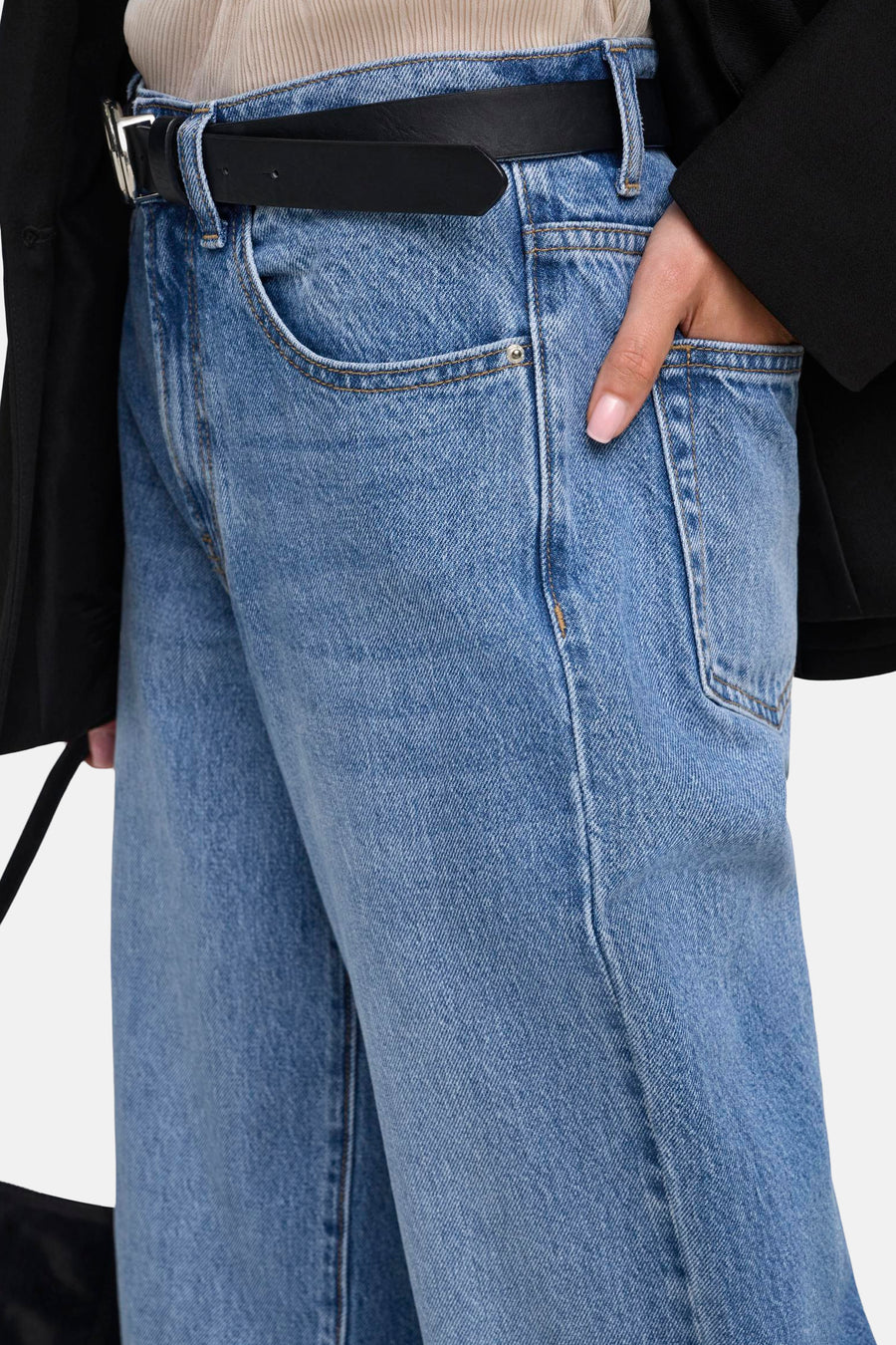 Jeans wide mid blue denim - ONLY®