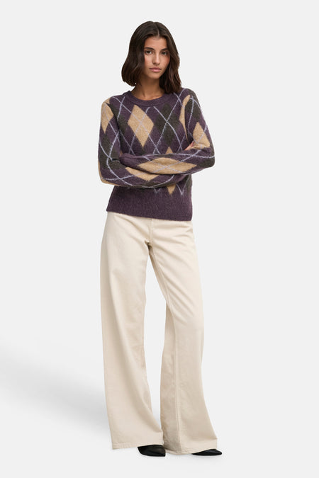 Trui met ronde hals multicolor - JDY