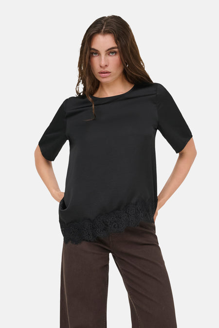 Top (korte mouwen) zwart - JDY