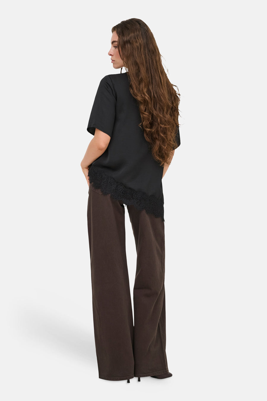 Top uni manche courte noir - JDY