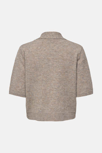 Pull col O beige - ONLY®