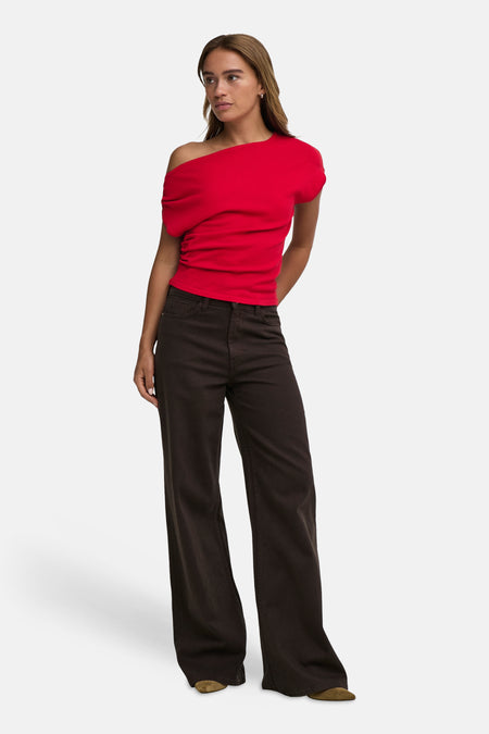 Pulls met korte mouwen rood - JDY