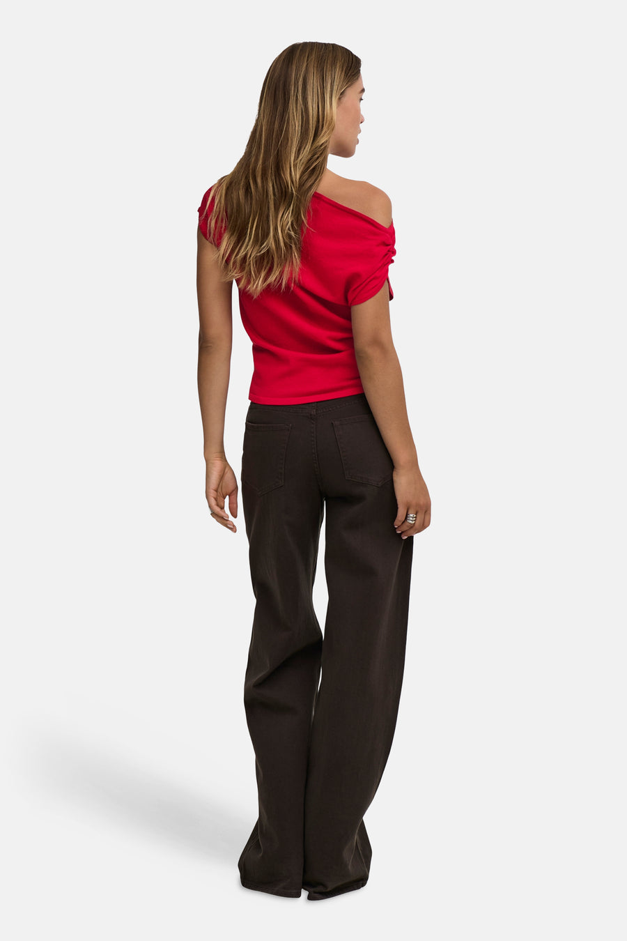 Pulls met korte mouwen rood - JDY