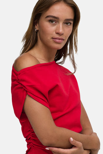 Pulls met korte mouwen rood - JDY