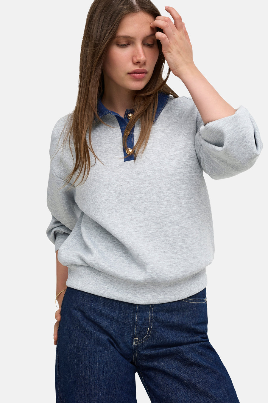 Sweater met ronde hals grijs - ONLY®