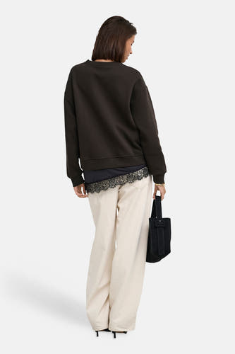 Sweater met ronde hals bruin - JDY