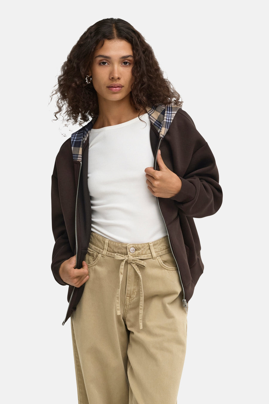 Sweater met kap bruin - ONLY®