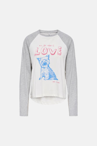 T-shirt met lange mouwen - wit