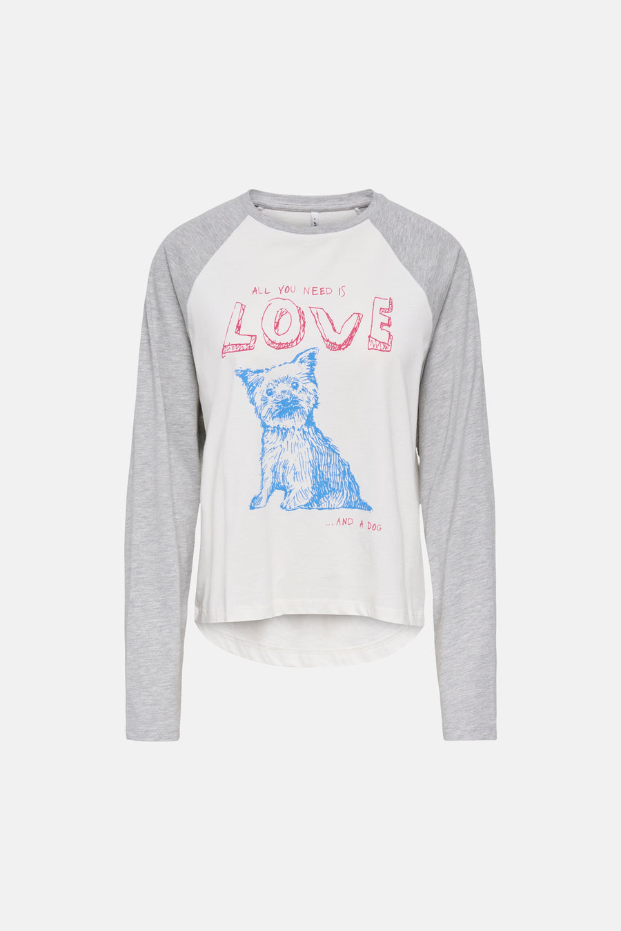 T-shirt met lange mouwen - wit