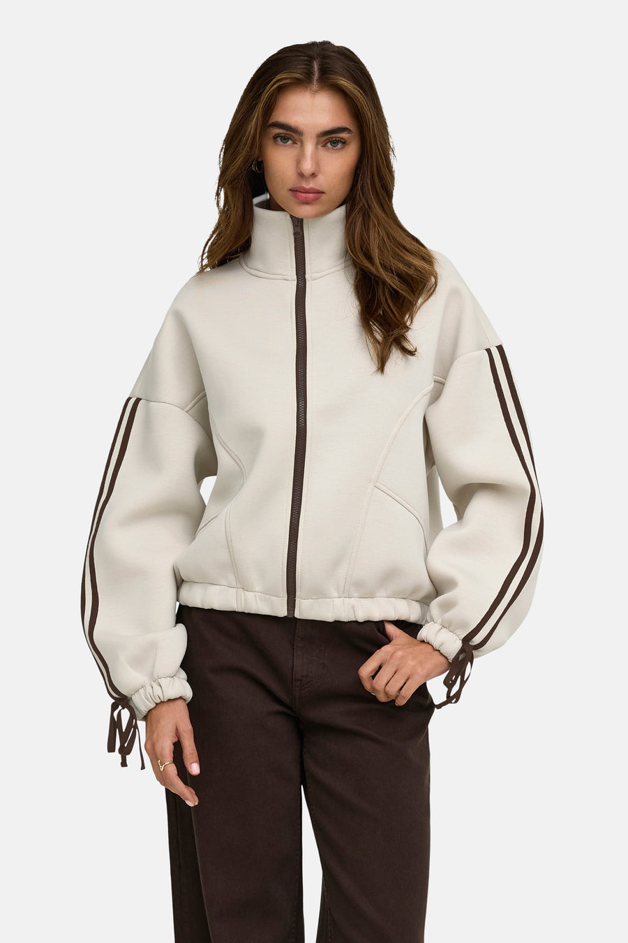 Sweater met ronde hals bruin - ONLY®