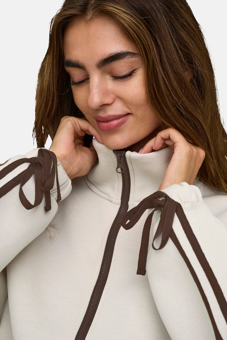 Sweater met ronde hals bruin - ONLY®