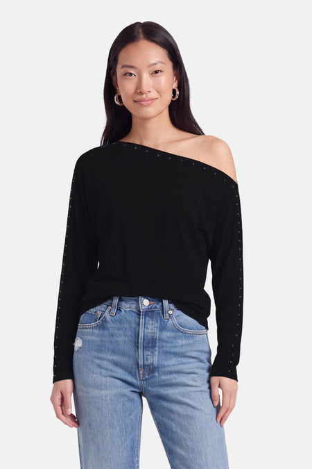 T-shirt met lange mouwen - zwart