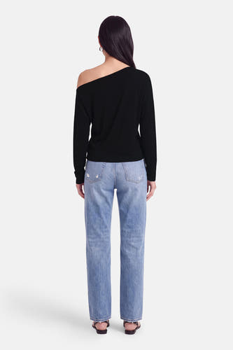 T-shirt met lange mouwen - zwart