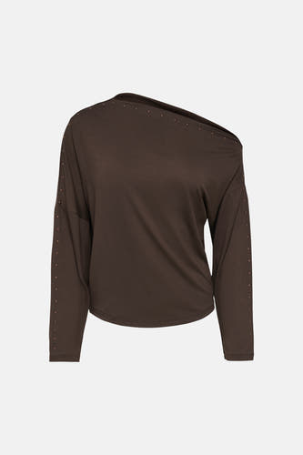 Top uni manche longue brun - ONLY®