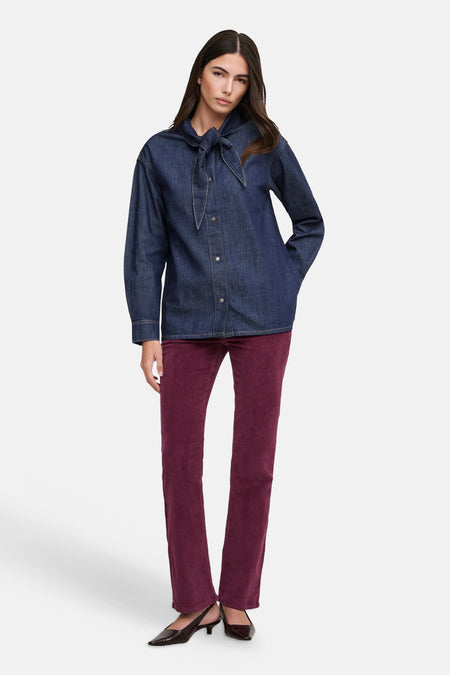 Chemise à manches longues - dark blue denim