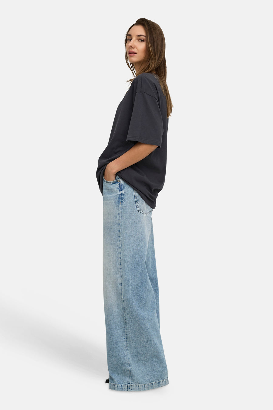 Top uni manche courte gris - ONLY®
