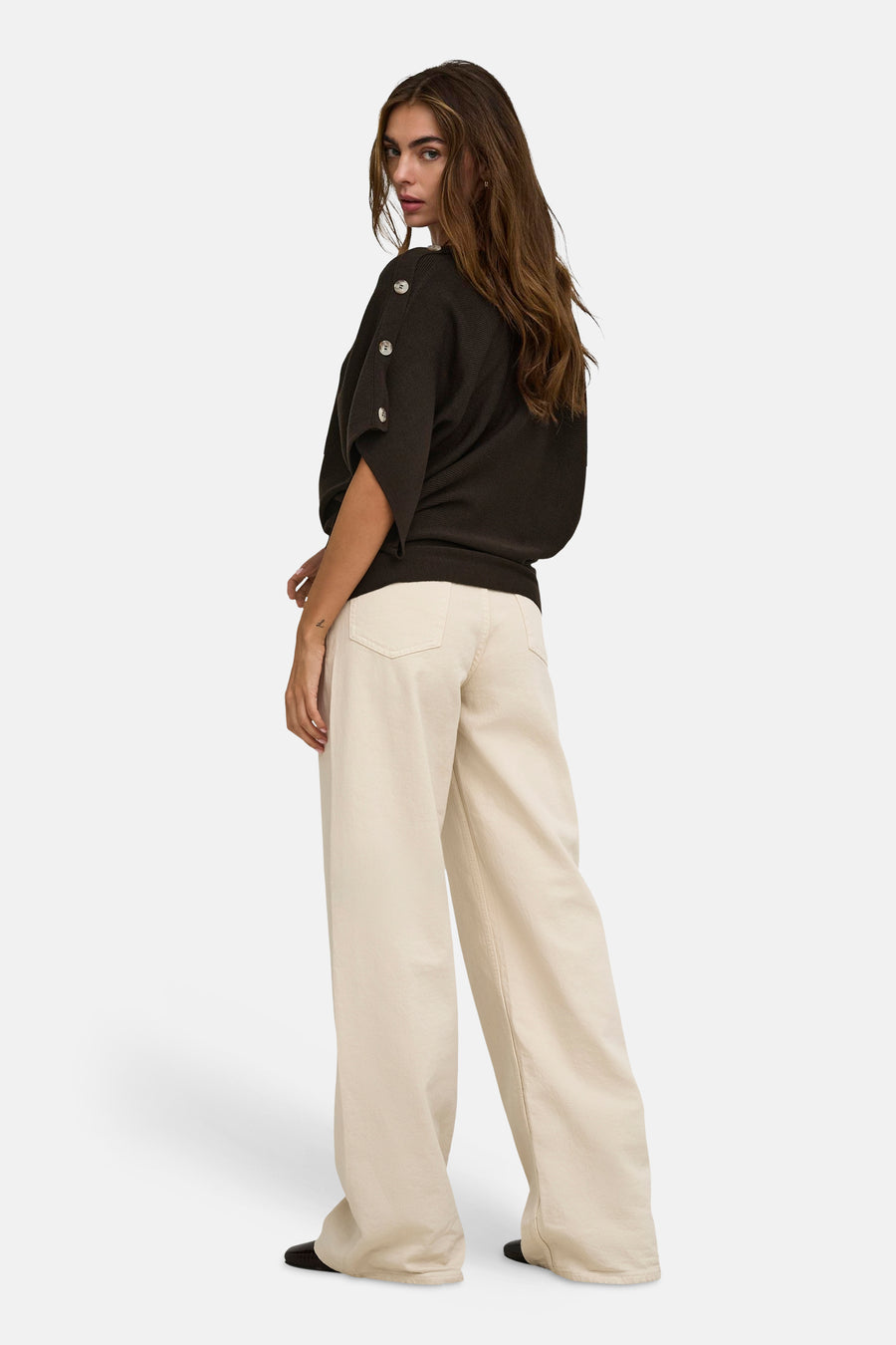 Pull col O brun - ONLY®