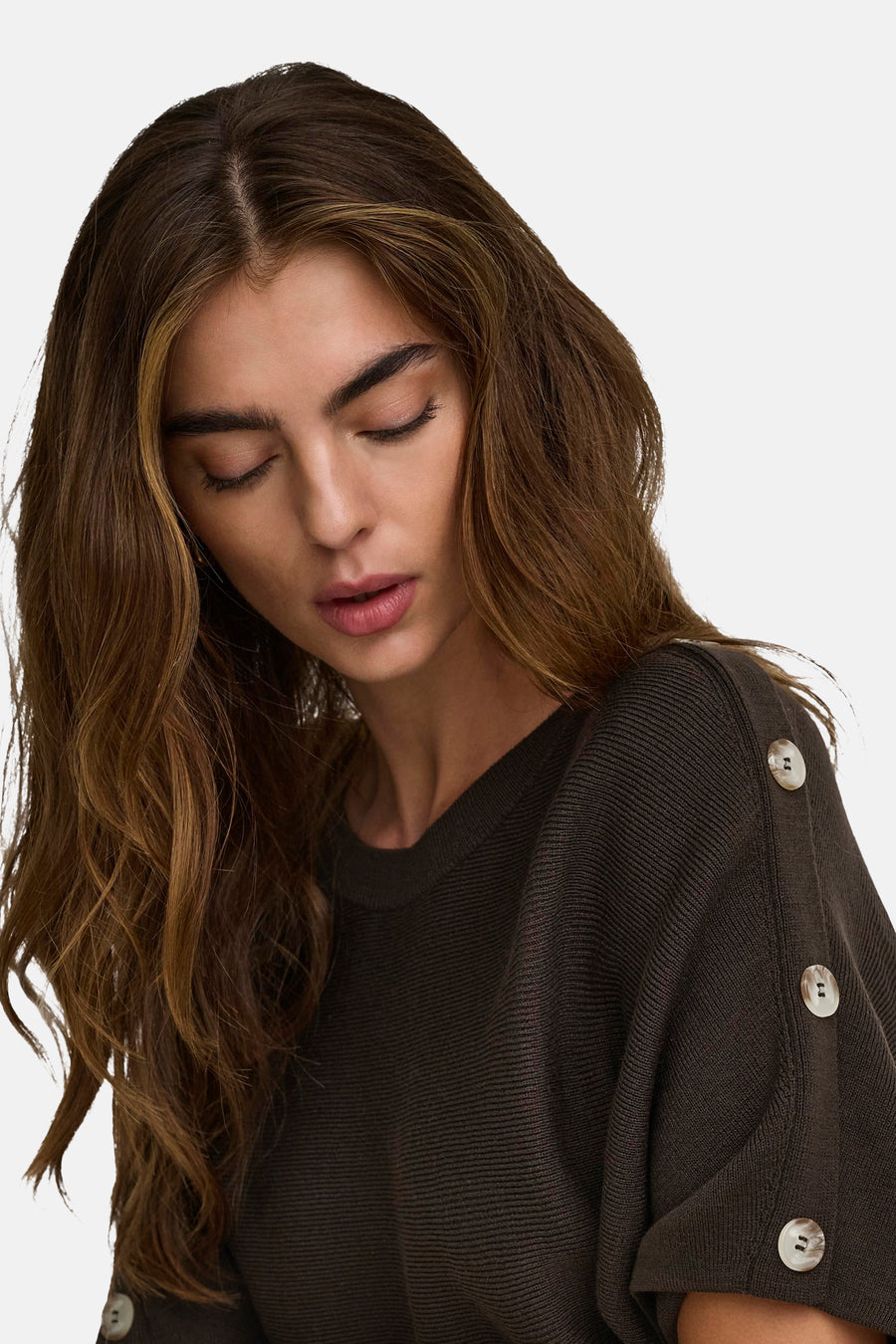 Pull col O brun - ONLY®